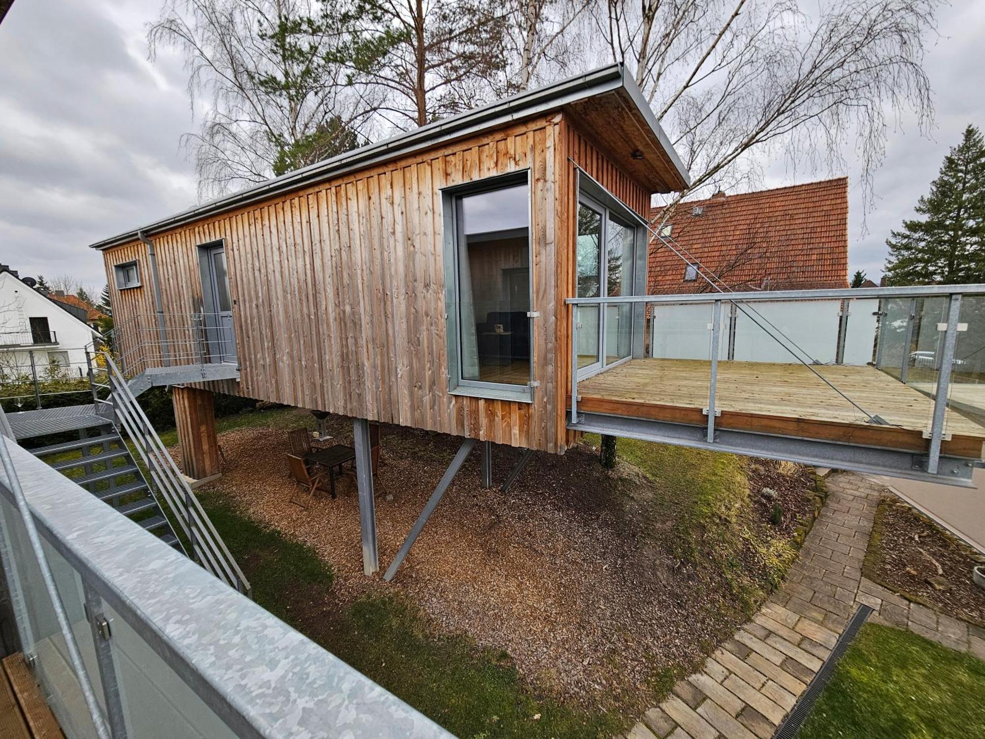 Вілла Baumhaus Und Tinyhaus Мюльгаузен Екстер'єр фото
