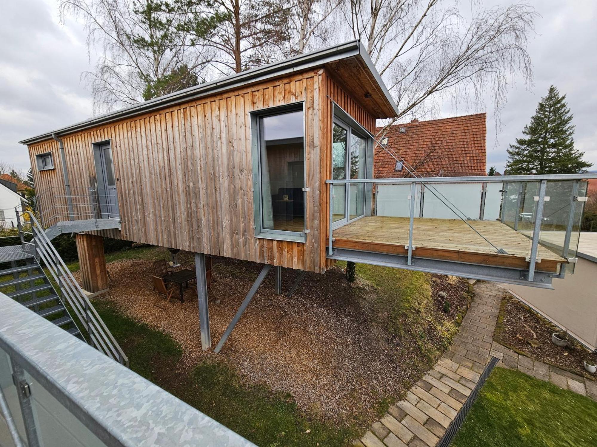 Вілла Baumhaus Und Tinyhaus Мюльгаузен Екстер'єр фото